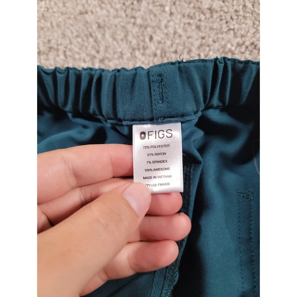 FIGS Men's Pisco™ Basic Scrub Pants Teal Technical Collection FM4500 Large Nurse